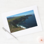 Sticker Rectangulaire Vue de l'île Père Noël Cruz dans les îles Channel (Enveloppe)