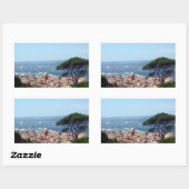 Sticker Rectangulaire vue de st tropez (Feuille)