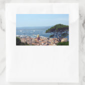 Sticker Rectangulaire vue de st tropez (Sac)