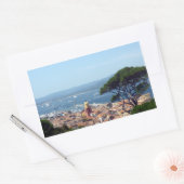 Sticker Rectangulaire vue de st tropez (Enveloppe)