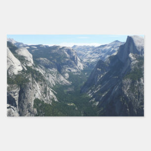 Sticker Rectangulaire Vue depuis Glacier Point dans le parc national de