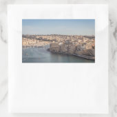 Sticker Rectangulaire Vue des trois villes, Malte (Sac)