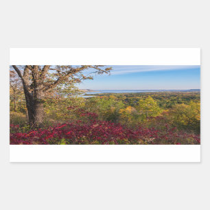 Sticker Rectangulaire vue du lac pepin du parc d'état frontenac