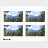 Sticker Rectangulaire Vue Pittoresque du paysage du Montana (Feuille)