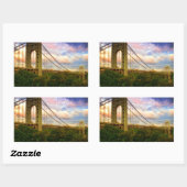 Sticker Rectangulaire Vue sud - ouest de Manhattan (Feuille)
