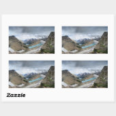 Sticker Rectangulaire Vue sur le glacier Grinnell - Parc national des Gl (Feuille)