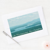 Sticker Rectangulaire Vue sur le lac et la montagne (Enveloppe)