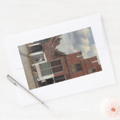 Sticker Rectangulaire Vue sur les maisons de Delft The Little Street (Enveloppe)