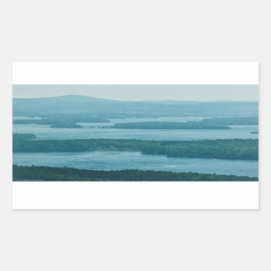 Sticker Rectangulaire Vue sur Winnipesaukee