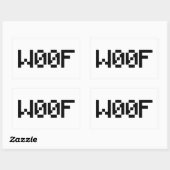 Sticker Rectangulaire W00F [Sons animaux de léopards] (Feuille)