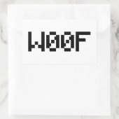 Sticker Rectangulaire W00F [Sons animaux de léopards] (Sac)