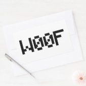 Sticker Rectangulaire W00F [Sons animaux de léopards] (Enveloppe)