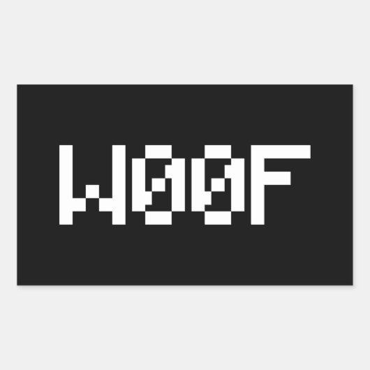 Sticker Rectangulaire W00F [Sons animaux de léopards] (Devant)