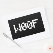 Sticker Rectangulaire W00F [Sons animaux de léopards] (Enveloppe)