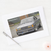 Sticker Rectangulaire W123 C123 Coupe Mercedes Benz (Enveloppe)