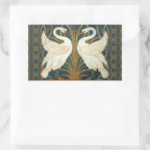 Sticker Rectangulaire Walter Crane Swan (Sac)