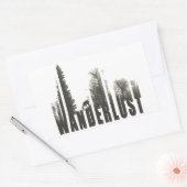 Sticker Rectangulaire Wanderlust (Enveloppe)