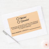 Sticker Rectangulaire Washed Unwashed Chicken Egg Carton Packaging (Enveloppe)