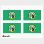 Sticker Rectangulaire Washington (Feuille)