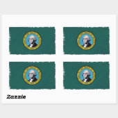 Sticker Rectangulaire Washington (Feuille)