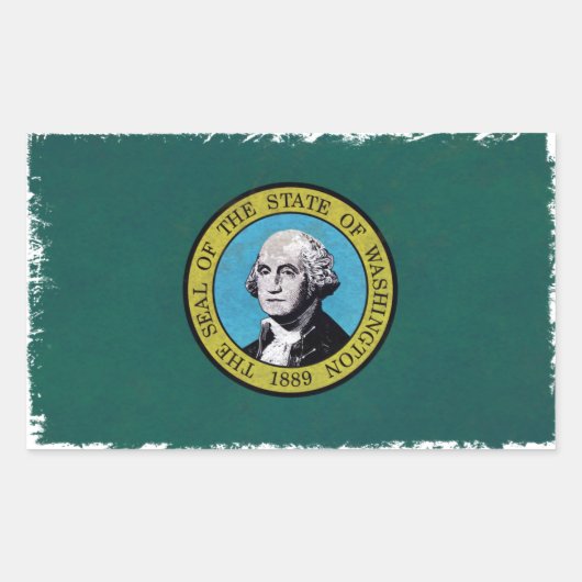 Sticker Rectangulaire Washington (Devant)