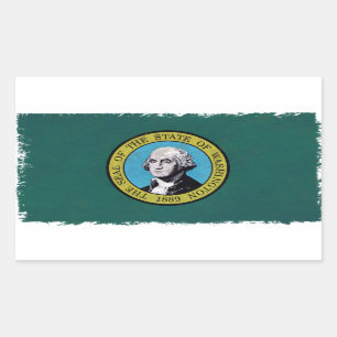 Sticker Rectangulaire Washington