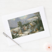 Sticker Rectangulaire Washington À Valley Forge (Enveloppe)