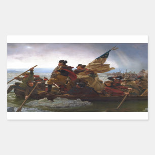 Sticker Rectangulaire Washington Crossing Delaware Art