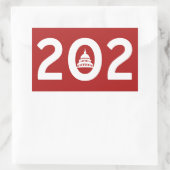 Sticker Rectangulaire Washington D.C. Pride (Sac)