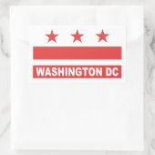 Sticker Rectangulaire Washington DC (Sac)