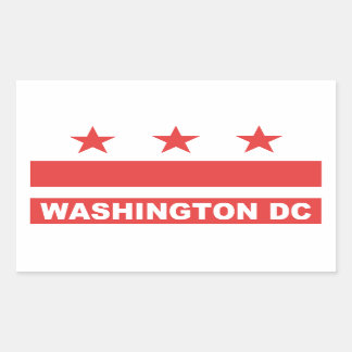 Sticker Rectangulaire Washington DC