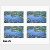 Sticker Rectangulaire Water Lilies by Claude Monet (Feuille)