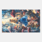 Sticker Rectangulaire Watercolor Alice in Wonderland (Devant)