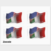 Sticker Rectangulaire Waving Flag (Feuille)