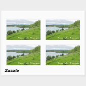 Sticker Rectangulaire Wazee Lake Pittoresque Vue (Feuille)