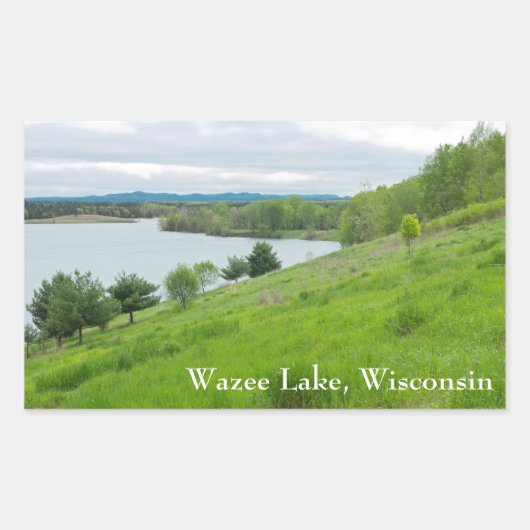 Sticker Rectangulaire Wazee Lake Pittoresque Vue (Devant)