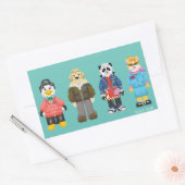 Sticker Rectangulaire Webkinz Pixel Hôtes (Enveloppe)