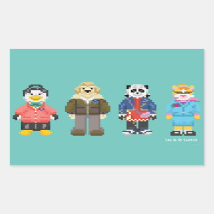 Sticker Rectangulaire Webkinz Pixel Hôtes