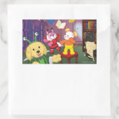Sticker Rectangulaire Webkinz Salle De Lecture Halloween (Sac)