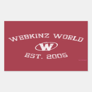 Sticker Rectangulaire Webkinz World Est. 2005