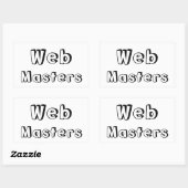 Sticker Rectangulaire WebMasters Adesivo (Feuille)