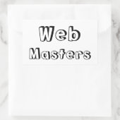 Sticker Rectangulaire WebMasters Adesivo (Sac)