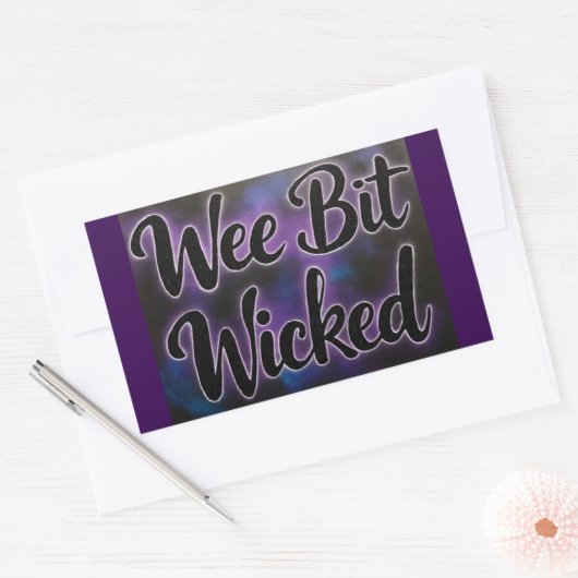 Sticker Rectangulaire WeeBitWicked (Enveloppe)