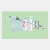 Sticker Rectangulaire weed spray garden maintenance (Devant)