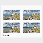 Sticker Rectangulaire West Point Lighthouse, Seattle Washington (Feuille)