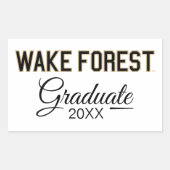 Sticker Rectangulaire WFU | Wake Forest (Devant)