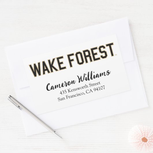 Sticker Rectangulaire WFU | Wake Forest (Enveloppe)