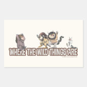 Sticker Rectangulaire Where the Wild Things Are Characters on Logo (Devant)