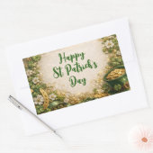Sticker Rectangulaire Whimsical St. Patrick’s Day  (Enveloppe)
