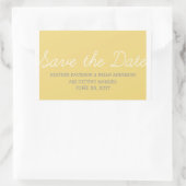 Sticker Rectangulaire Whimsy Save Date Stickers, Jaune (Sac)